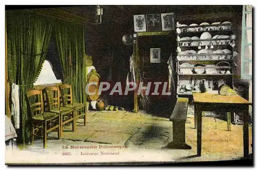 Cartes postales La Normandie Pittoresque Interieur Normand Folklore