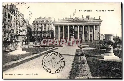 Cartes postales Nantes Place De La Bourse