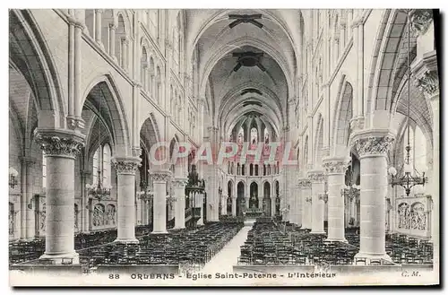 Cartes postales Orleans Eglise Saint Paterne L'interieur