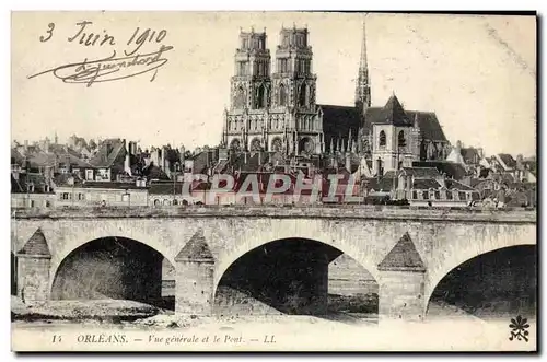 Cartes postales Orleans Vue Generale Et Le Pont