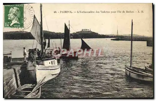 Cartes postales Paimpol L&#39Embarcadere Des Vedettes Pour I&#39lle De Brehat