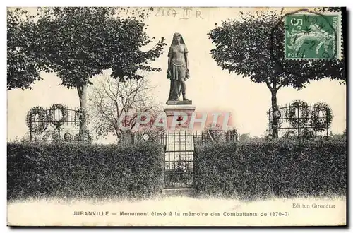 Cartes postales Juranville Monument Eleve A La Memoire des combattants de 1870 1871 Militaria
