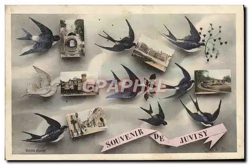 Cartes postales Souvenir De Juvisy Hirondelles