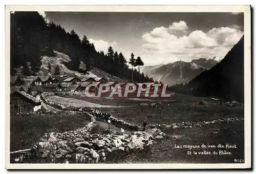 Moderne Karte Les Mayens De Van Den Haut Et La Vallee Du Rhone