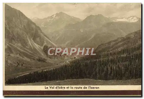 Cartes postales Le Val D'Isere Et La Route De I'Ilseran
