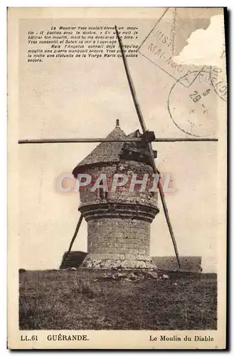 Ansichtskarte AK Guerande Le Moulin Du Diable