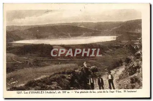 Cartes postales Lac D&#39Issarles Vue Generale Du Lac Prise De La Sage