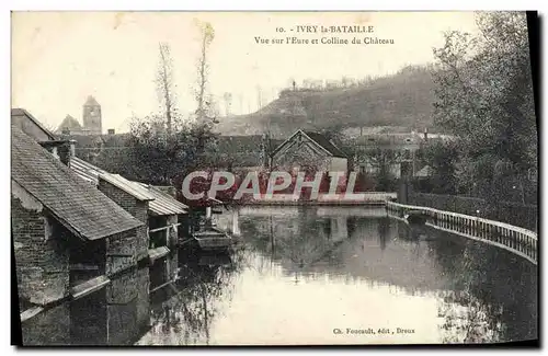 Cartes postales Ivry La Bataille Vue Sur I'Eure Et Colline Du Chateau