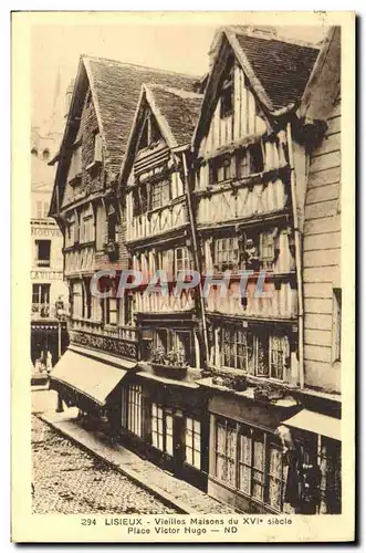 Cartes postales Lisieux Vieilles Maisons Place Victor Hugo