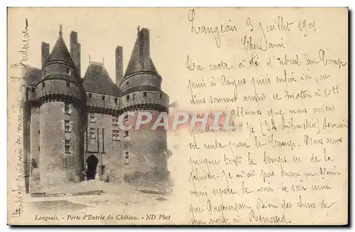 Cartes postales Langeais Porte D&#39Entree Du Chateau