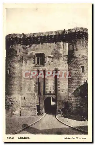 Cartes postales Loches Entree Du Chateau