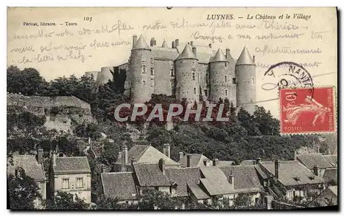 Cartes postales Luynes Le Chateau Et Le Village