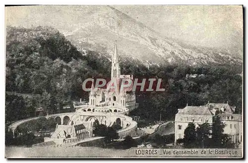 Cartes postales Lourdes Vue D&#39Ensemble De Le Basilique