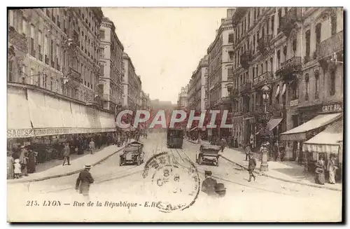 Cartes postales Lyon Rue De La Republique