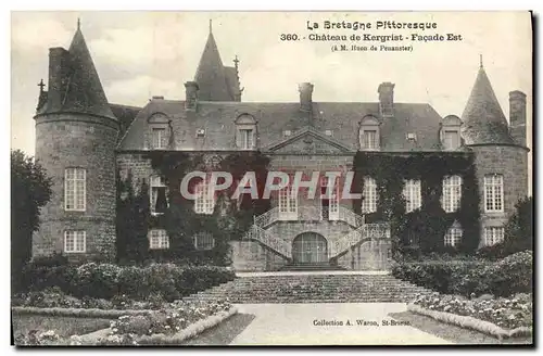 Ansichtskarte AK La Bretagne Pittoresque Chateau De Kergrist Facade Est