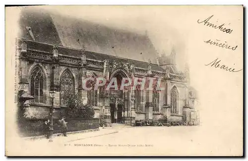 Cartes postales Mortagne Eglise Notre Dame Cachet Alencon a Conde