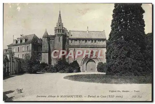 Ansichtskarte AK Ancienne abbaye de Marmoutiers Portail d eCosse