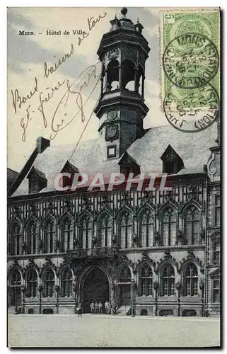 Cartes postales Mons Hotel de ville