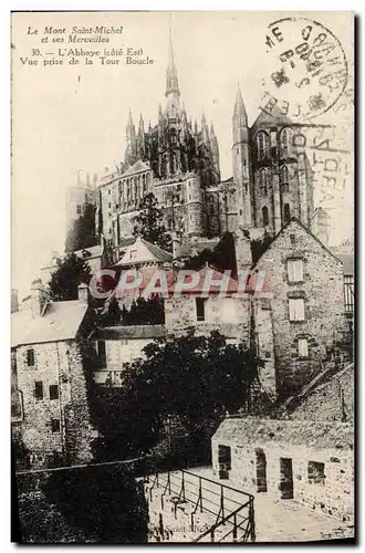 Cartes postales Le Mont Saint Michel L'abbaye Vue prise de la tour Blanche Daguin