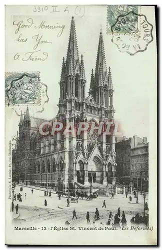 Cartes postales Marseille L&#39eglise Saint Vincent de Paul Les reformes