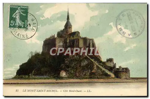 Ansichtskarte AK Le Mont Saint Michel Cote Nord Ouest