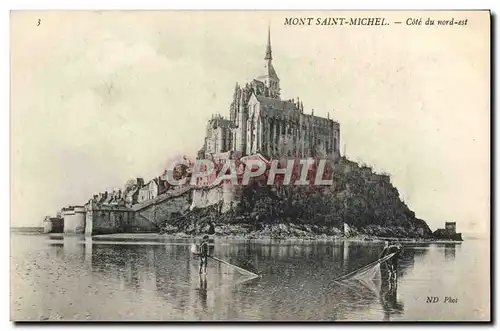 Cartes postales Le Mont Saint Michel Cote du Nord Est