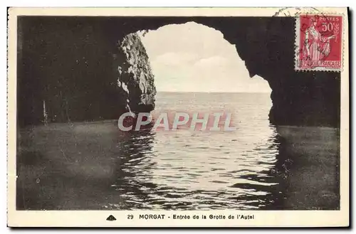 Cartes postales Morgat Entree de la grotte de l'autel