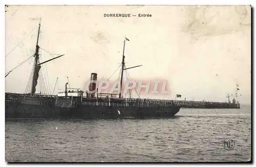 Cartes postales Dunkerque Entree Bateau