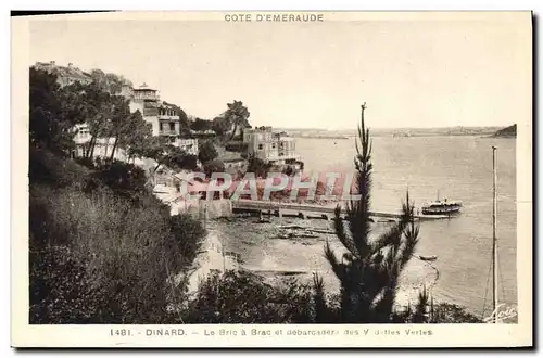 Cartes postales Dinard Le Bric A Brac Et Debarcadere des vedettes vertes