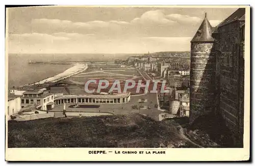 Cartes postales Dieppe Le Casino Et La Plage