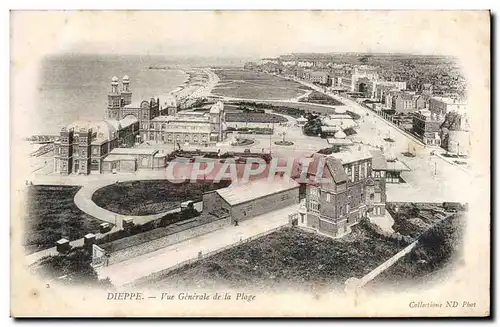 Ansichtskarte AK Dieppe Vue Generale De La Plage