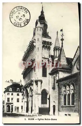 Cartes postales Dijon Eglise Notre Dame