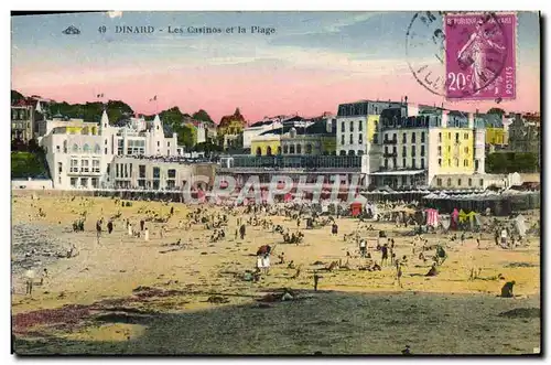 Ansichtskarte AK Dinard Les Casinos Et La Plage