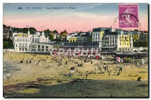 Ansichtskarte AK Dinard Les Casinos Et La Plage