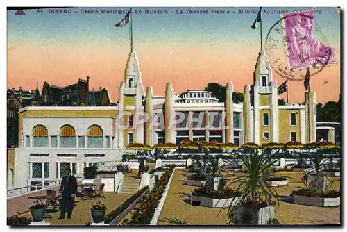 Cartes postales Dinard Casino Municipal Le Balneum La terrasse fleurie