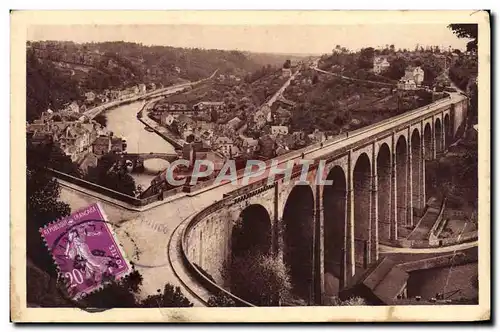 Cartes postales Bretagne Dinan Le Viaduc De Lanvallay Et La Vallee de la Rance