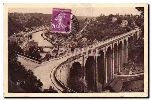 Cartes postales Bretagne Dinan Le Viaduc De Lanvallay Et La Vallee de la Rance