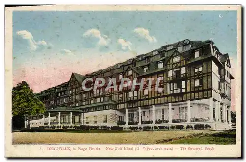 Ansichtskarte AK Deauville La Plage Fleurie New Golf