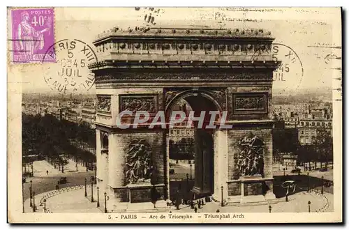 Cartes postales Paris Arc De Triomphe