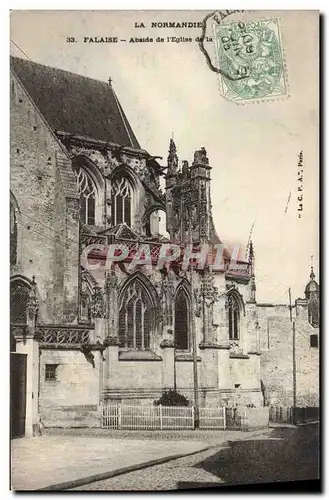 Cartes postales La Normandie Falaise Abside De I&#39Eglise