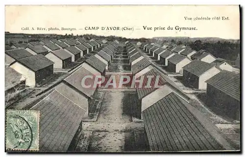 Cartes postales En Berry Camp D'Avor Vue prise du gymnase Militaria