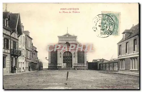 Cartes postales Pont Leveque La Place Du Theatre