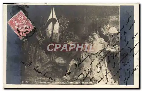 Cartes postales Salon 1903 Chant Du crepuscule Cayron