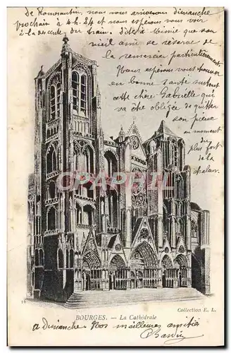 Cartes postales Bourges La Cathedrale
