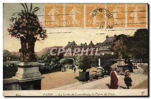 Cartes postales Paris Le Jardin Du Luxembourg Le Palais Du Senat