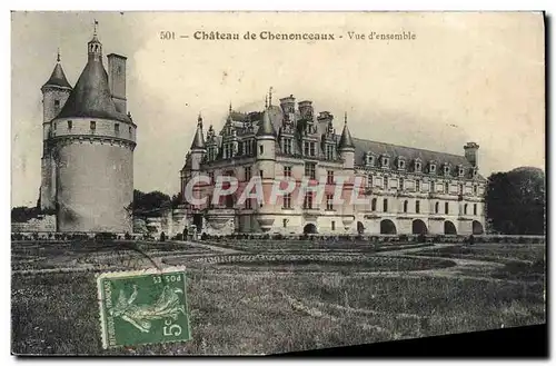 Cartes postales Chateau De Chenonceaux Vue D&#39ensemble