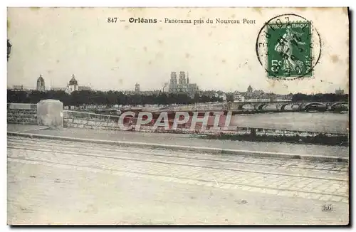 Cartes postales Orleans Panorama Pris Du Nouveau Pont