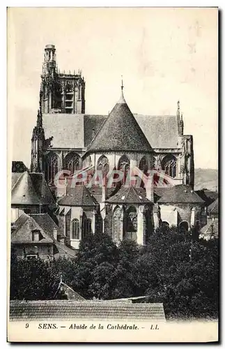 Cartes postales Sens Abside De La Cathedrale