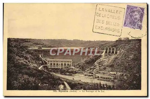 Cartes postales Eguzon Le Bartage Et Le Lac