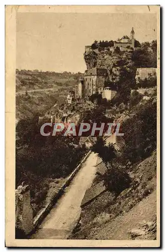 Cartes postales Le Lot Illustre Rocamadour Cachet DAguin Vic sur Cere